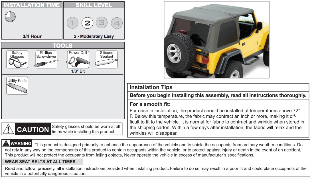 How to Install a Bestop Trektop NX on your 19972006 Jeep Wrangler